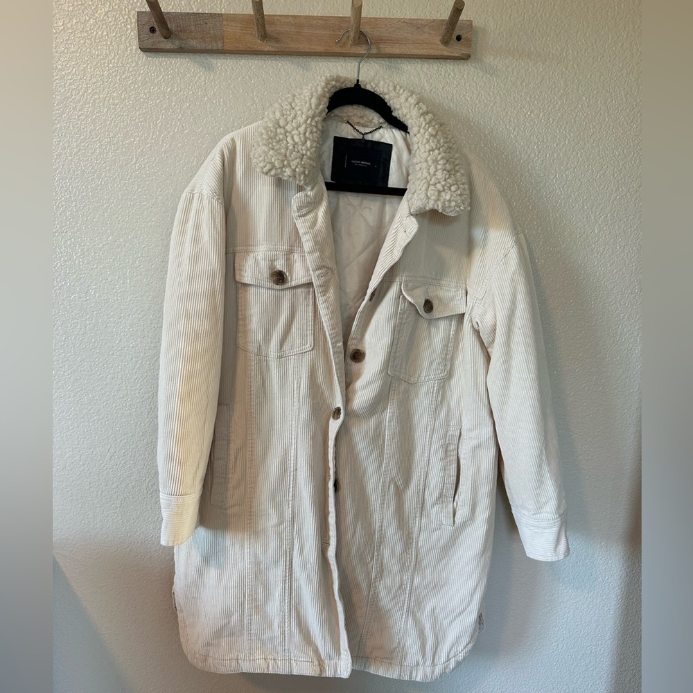 Corduroy puffer jacket